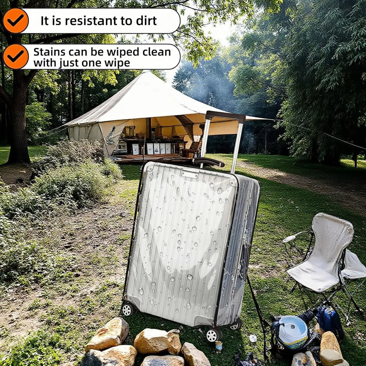 Housse De Protection Transparente Pour Valise - Tom