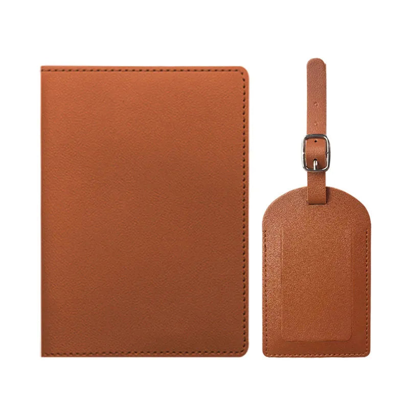Protège Passeport Et Etiquette Valise - Léo
